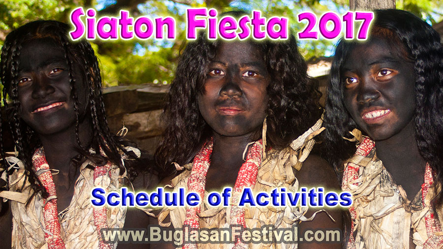 Siaton Fiesta 2017 - Schedule of Activities
